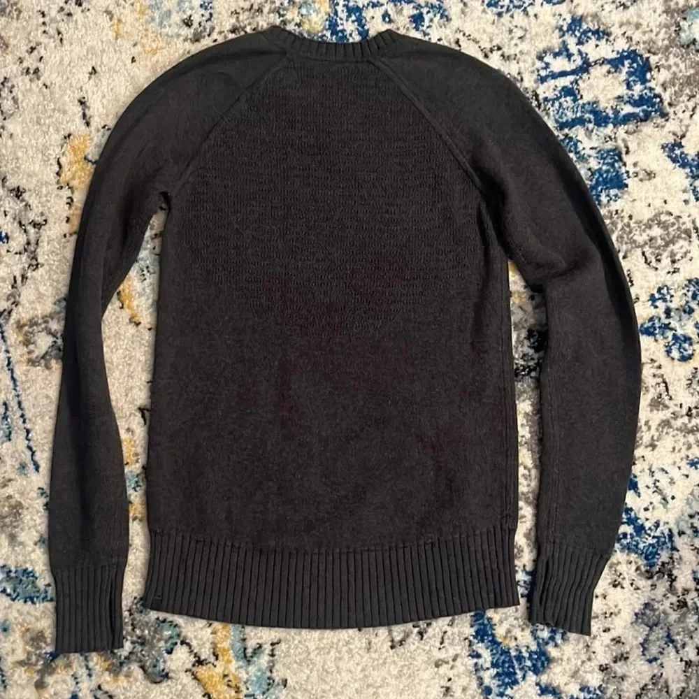 Lululemon Still Lotus Reversible Sweater - Black Heather - XS